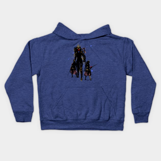 Big Sister Kids Hoodie by WOVENPIXLS